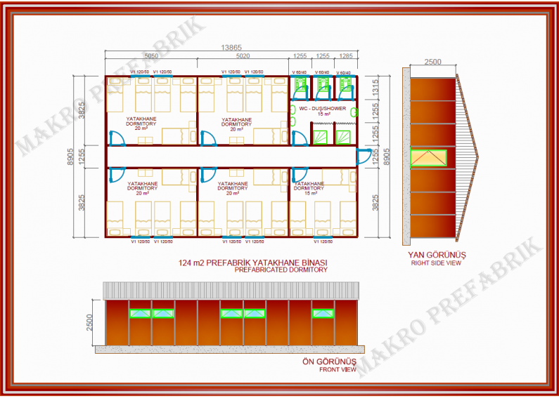 124 m²