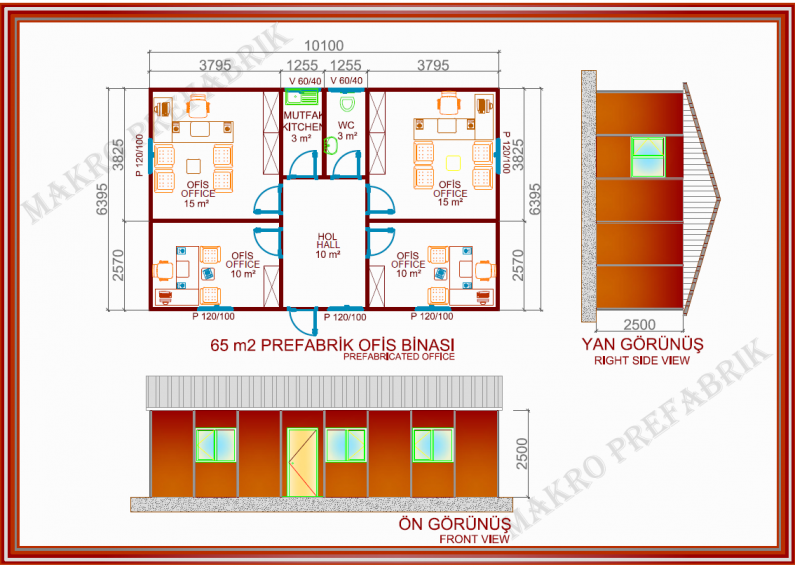 65 m²