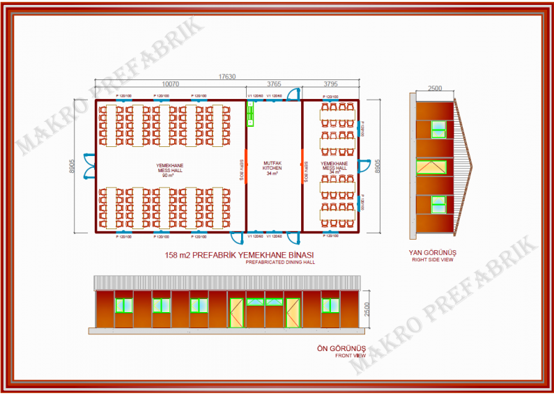 158 m²