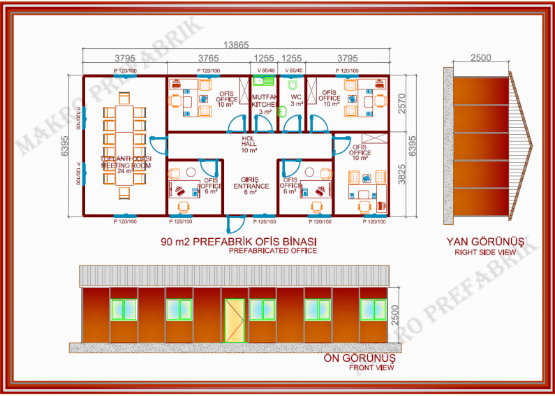 90 m²