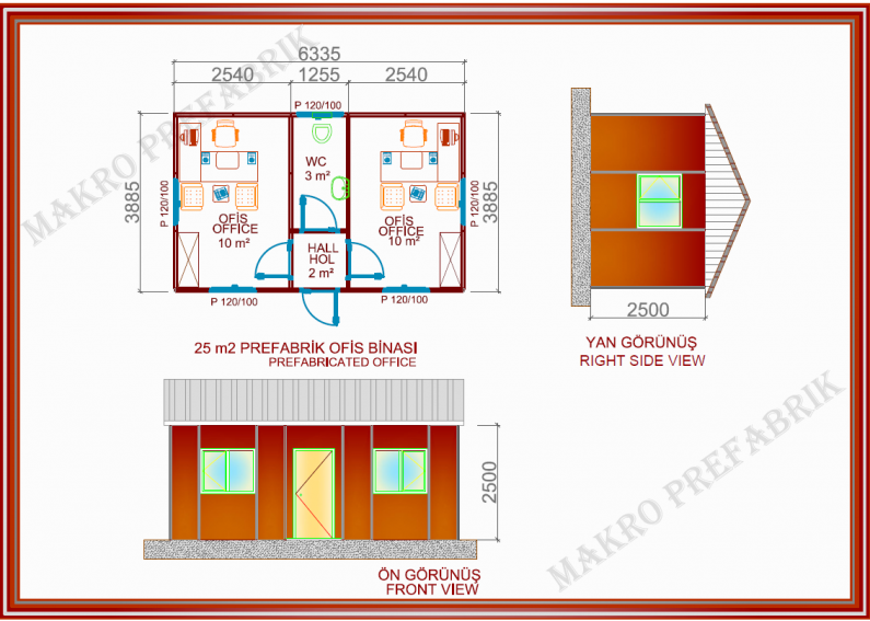 25 m²